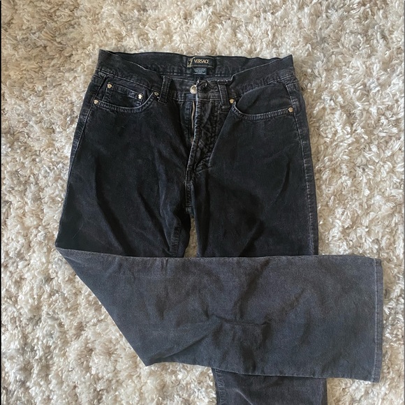 Versace Corduroy Flare Jeans - Picture 1 of 10